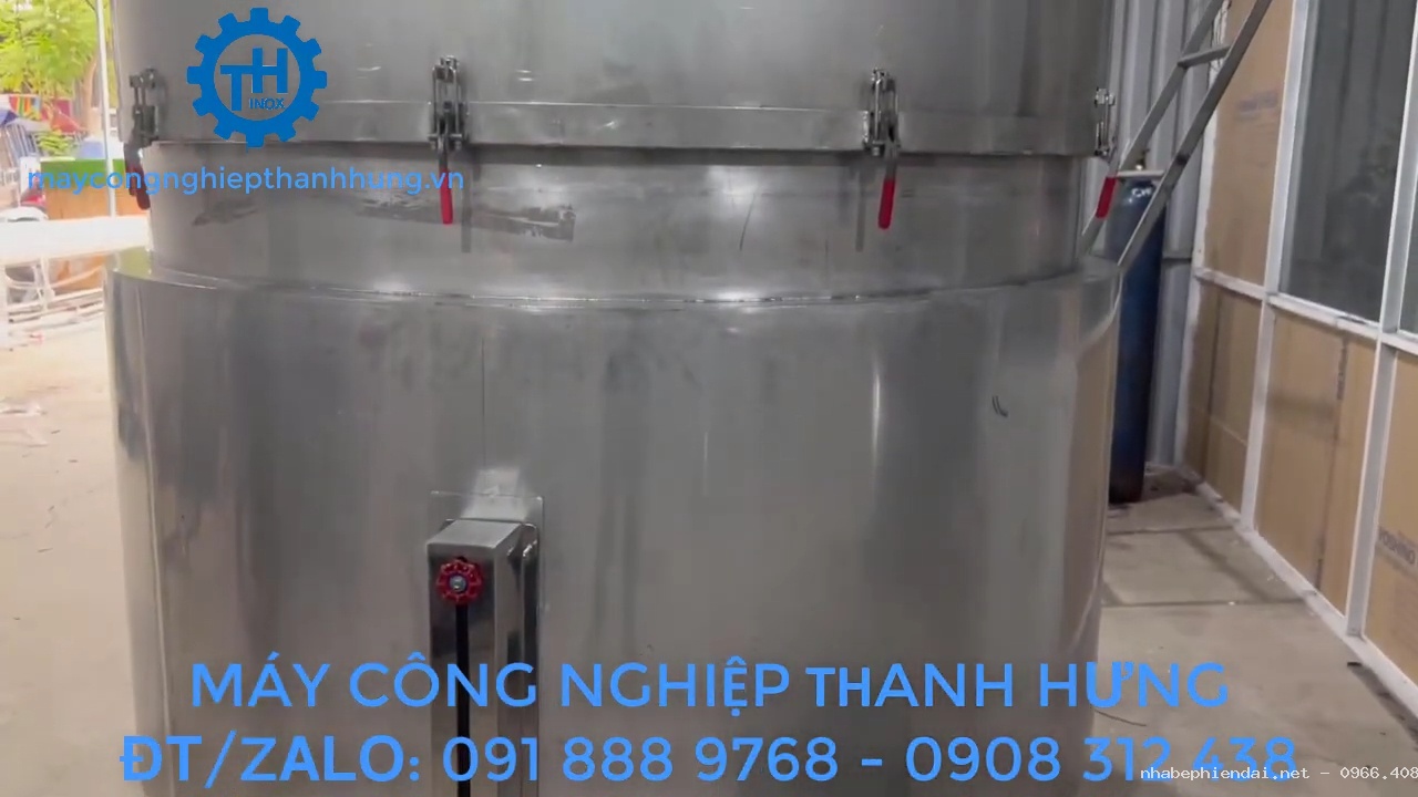NỒI CHƯNG CẤT TINH DẦU BẰNG ĐIỆN 2000 LÍT 3 LỚP GIA NHIỆT CÁCH THỦY