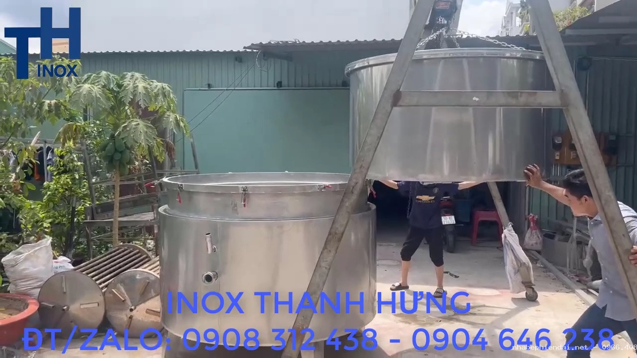 Nồi chưng cất tinh dầu 2000 lít inox 304 gia công theo yêu cầu