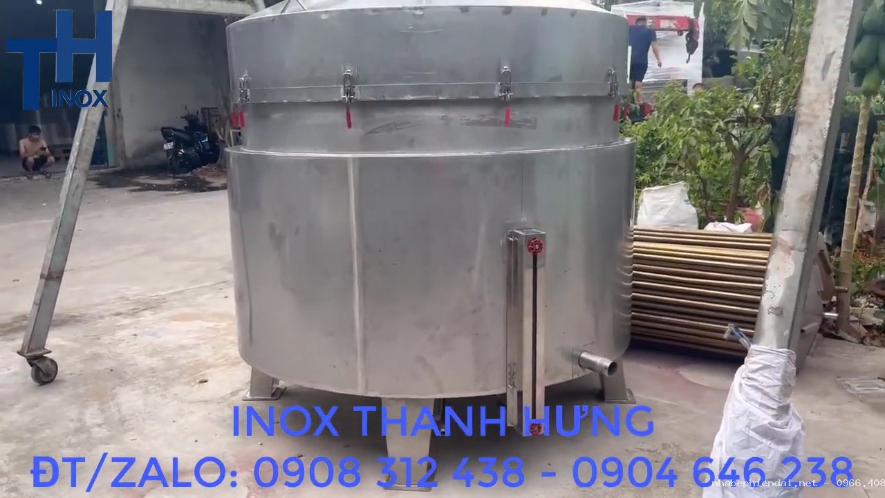 Nồi chưng cất tinh dầu 2000 lít inox 304 gia công theo yêu cầu