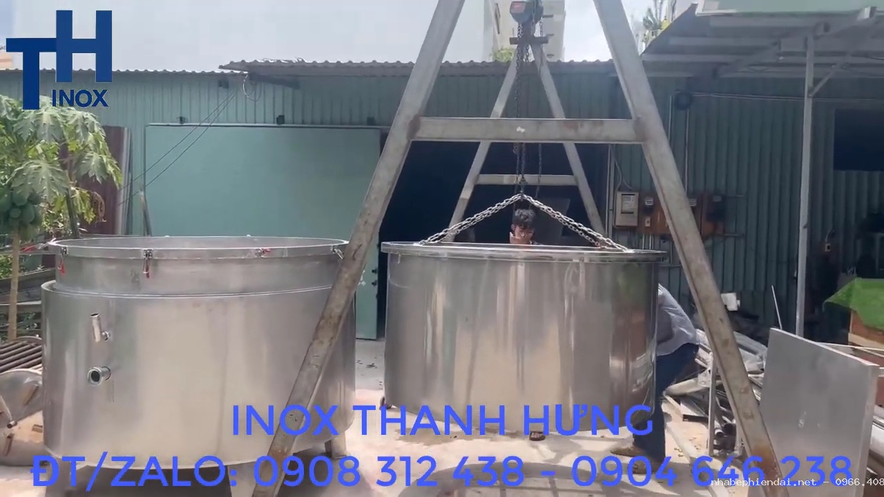 Nồi chưng cất tinh dầu 2000 lít inox 304 gia công theo yêu cầu