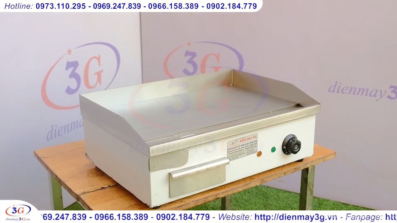 Bếp chiên dán mặt phẳng B818 dùng điện chuyên cho món nướng áp chảo, chiên rán