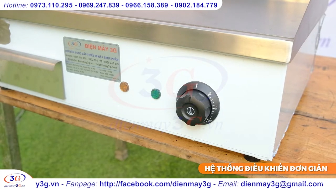 Bếp chiên dán mặt phẳng B818 dùng điện chuyên cho món nướng áp chảo, chiên rán
