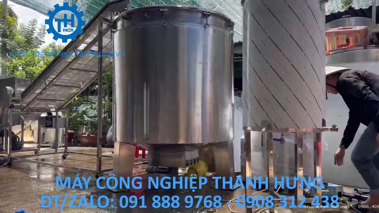 Nồi chưng cất tinh dầu công nghiệp inox 304 dung tích 2.000 lít