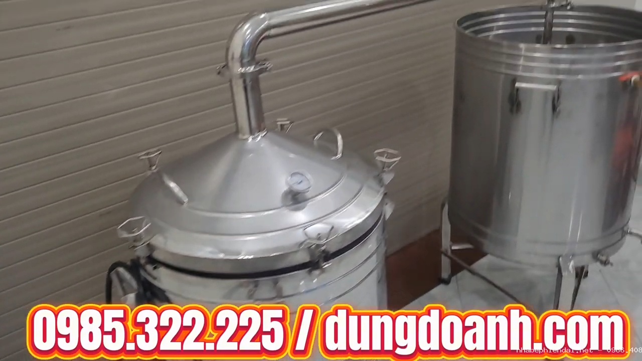 Bộ nồi chưng cất tinh dầu bằng điện 80 lít