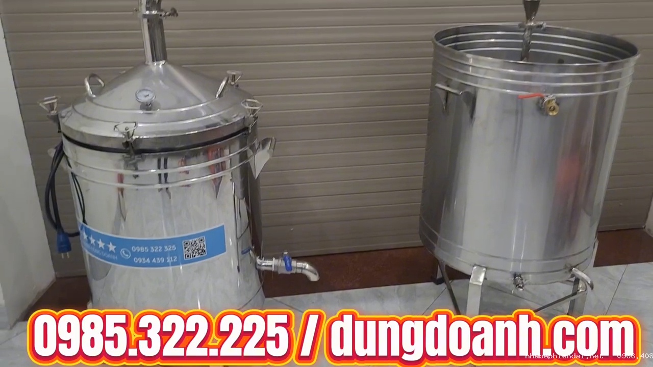 Bộ nồi chưng cất tinh dầu bằng điện 80 lít