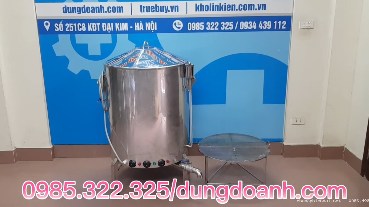 Nồi luộc và hấp giò chả đa năng 200 lít