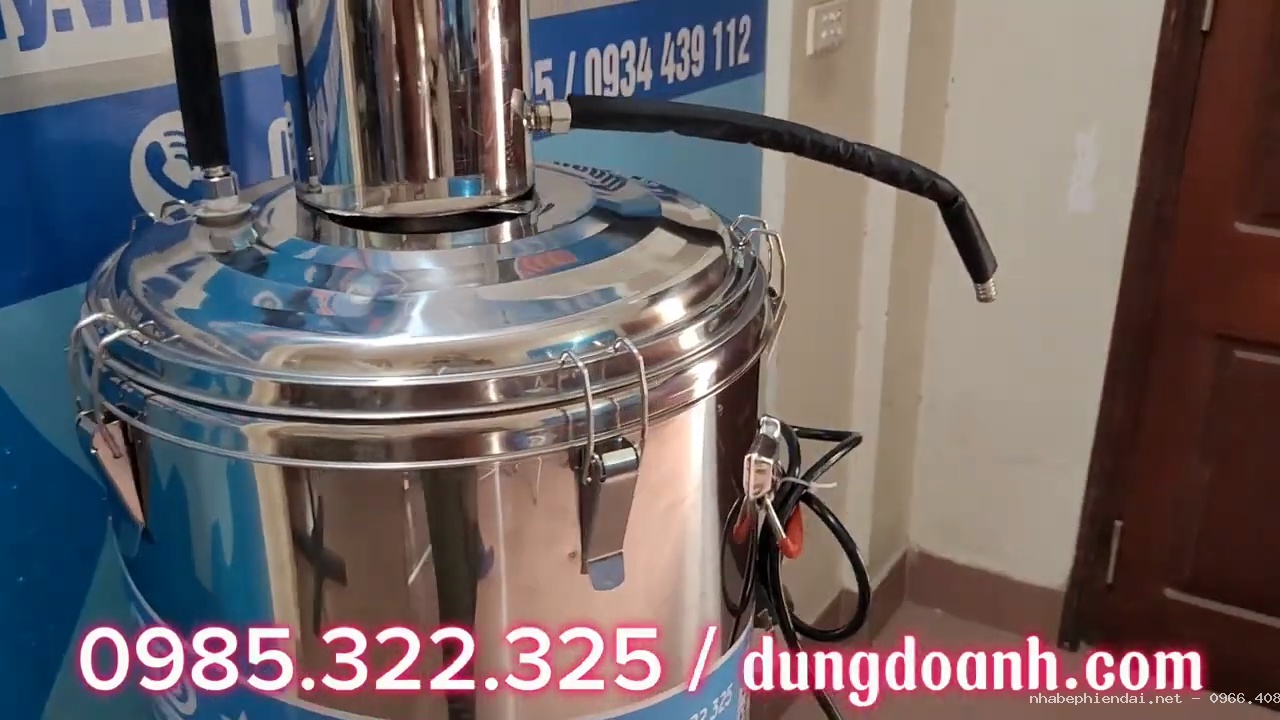Nồi trưng cất tinh dầu bằng điện 50 lít thiết kế mới