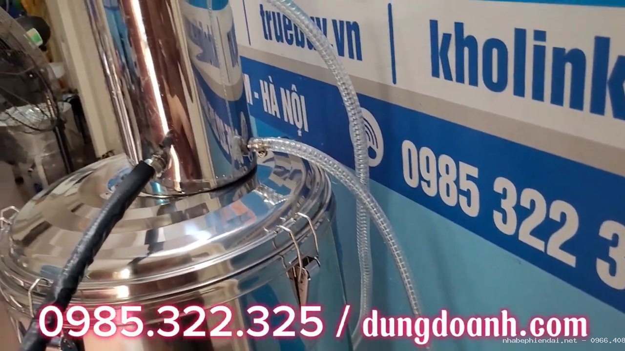 Nồi trưng cất tinh dầu bằng điện 50 lít thiết kế mới