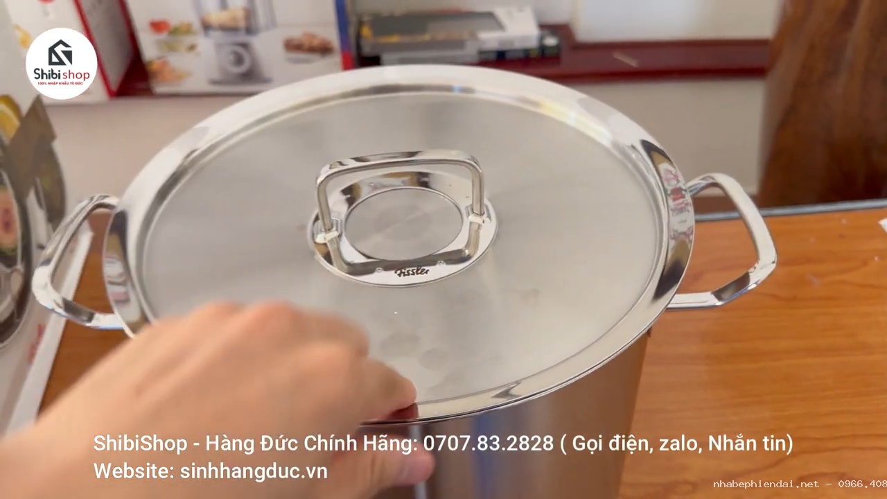 Nồi luộc gà Fissler Đức 14 lít Size 28cm phiên bản Pro cao cấp
