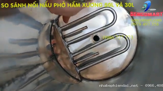 Nồi nấu phở Senko Max 30 lít và 50 lít inox 304 hầm xương theo yêu cầu