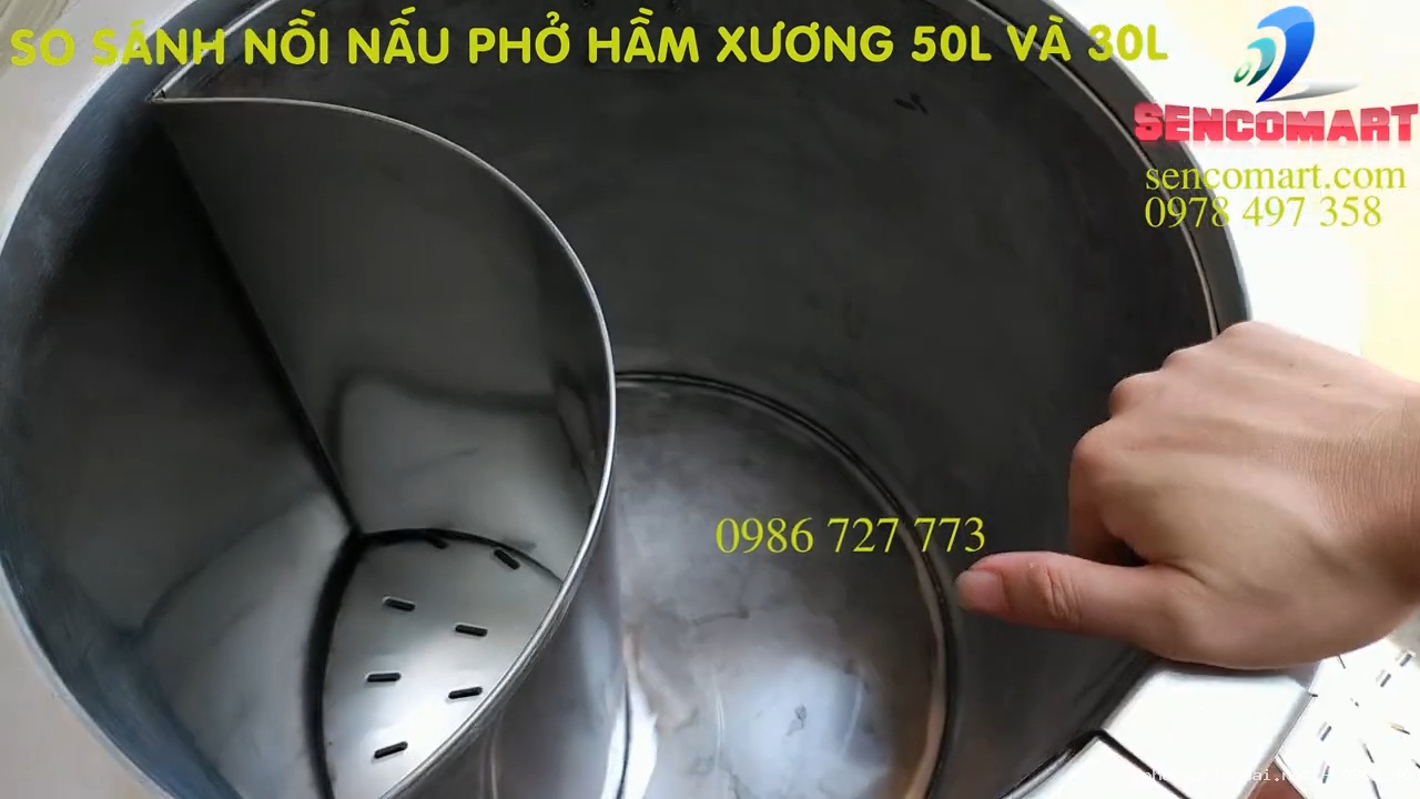Nồi nấu phở Senko Max 30 lít và 50 lít inox 304 hầm xương theo yêu cầu