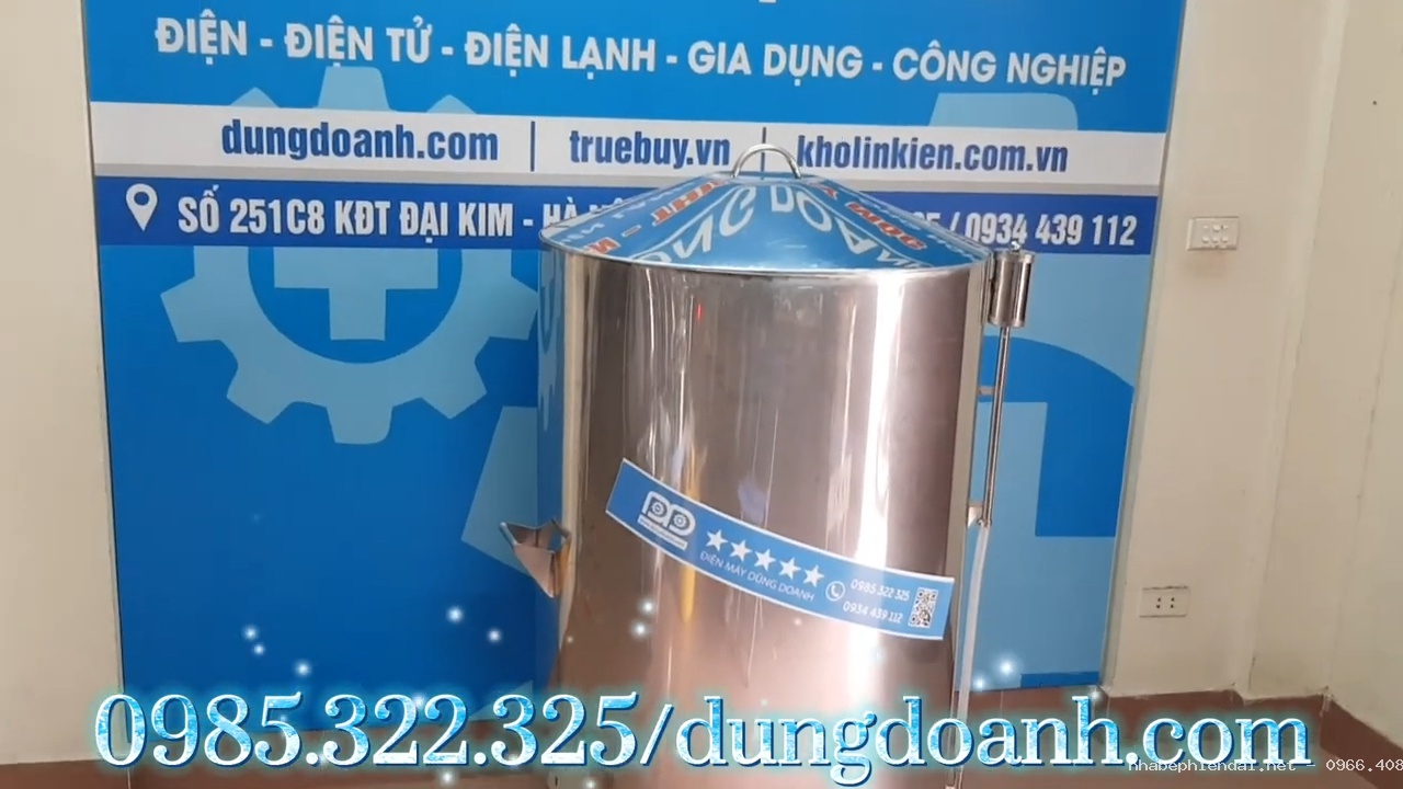 Bộ nồi luộc giò, luộc bánh chưng và hấp đa chức năng 380 lít inox 304 có hẹn giờ