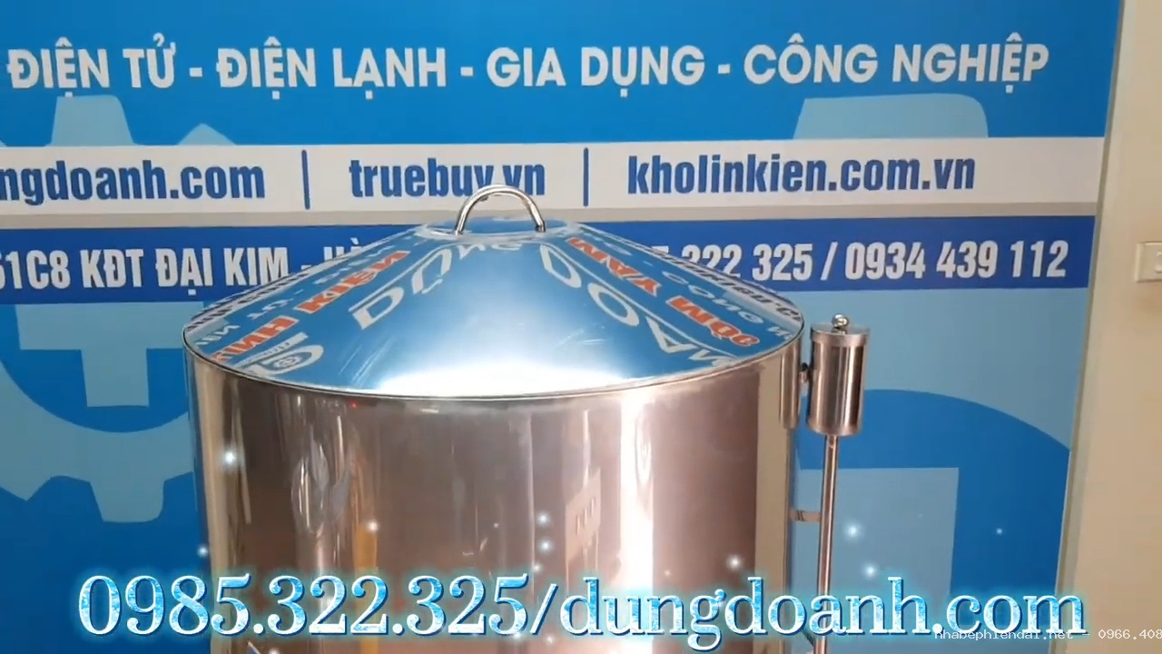 Bộ nồi luộc giò, luộc bánh chưng và hấp đa chức năng 380 lít inox 304 có hẹn giờ