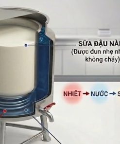 Nồi nấu sữa công nghiệp ba lớp đa năng đa dung tích