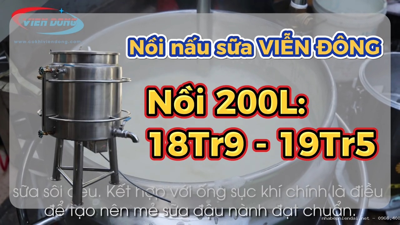 Nồi nấu sữa công nghiệp ba lớp đa năng đa dung tích