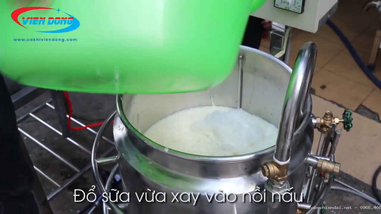 Nồi nấu sữa công nghiệp ba lớp đa năng đa dung tích