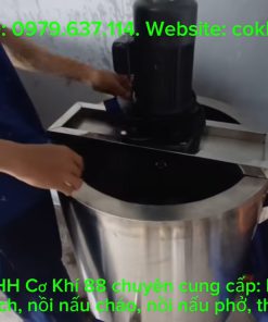 Nồi nấu cao 200l – Nồi cô cao 100l cánh khuấy - chi tiết máy 4