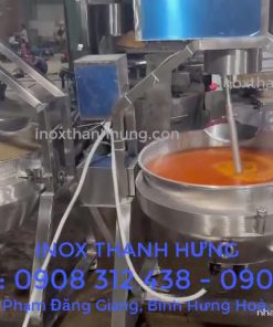 Chảo xào nhân bằng tự động cánh khuấy lệch tâm gia nhiệt cách thủy - chi tiết máy 6