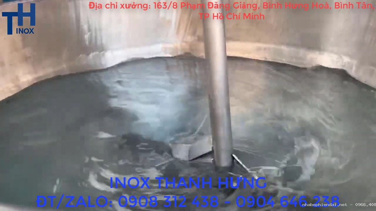 Chảo xào nhân công nghiệp 500 lít gia nhiệt cách thủy bằng dầu truyền nhiệt inox 304
