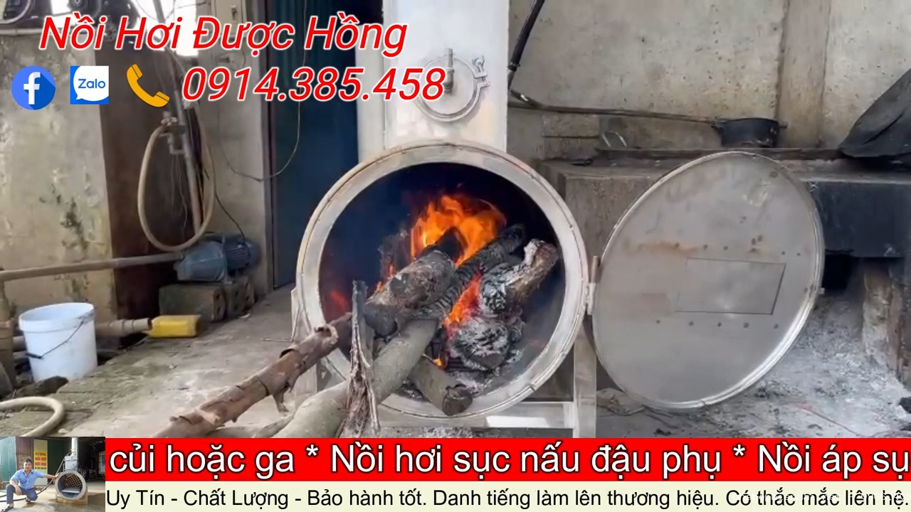 Lò đun củi siêu tốc tiết kiệm củi cấp hơi dùng cho sục cám, làm lông heo