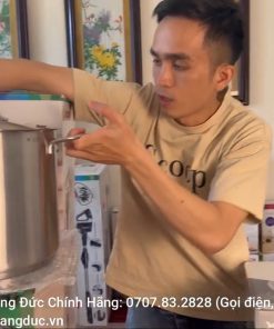 Nồi luộc gà WMF 14L size 28 thép không gỉ cao cấp từ Đức - chi tiết máy 5