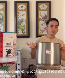 Nồi luộc gà WMF 14L size 28 thép không gỉ cao cấp từ Đức