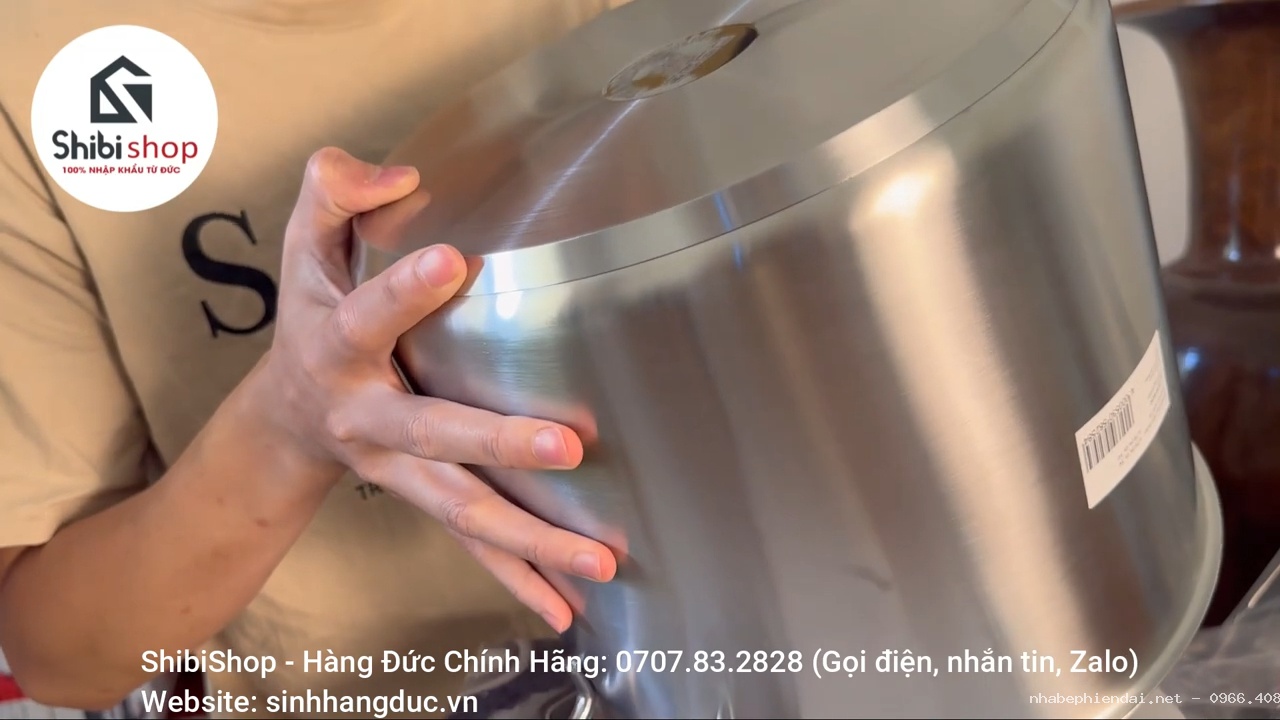 Nồi luộc gà WMF 14L size 28 thép không gỉ cao cấp từ Đức