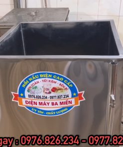 Nồi luộc giò chả, luộc bánh chưng hình vuông 3 lớp - chi tiết máy 2