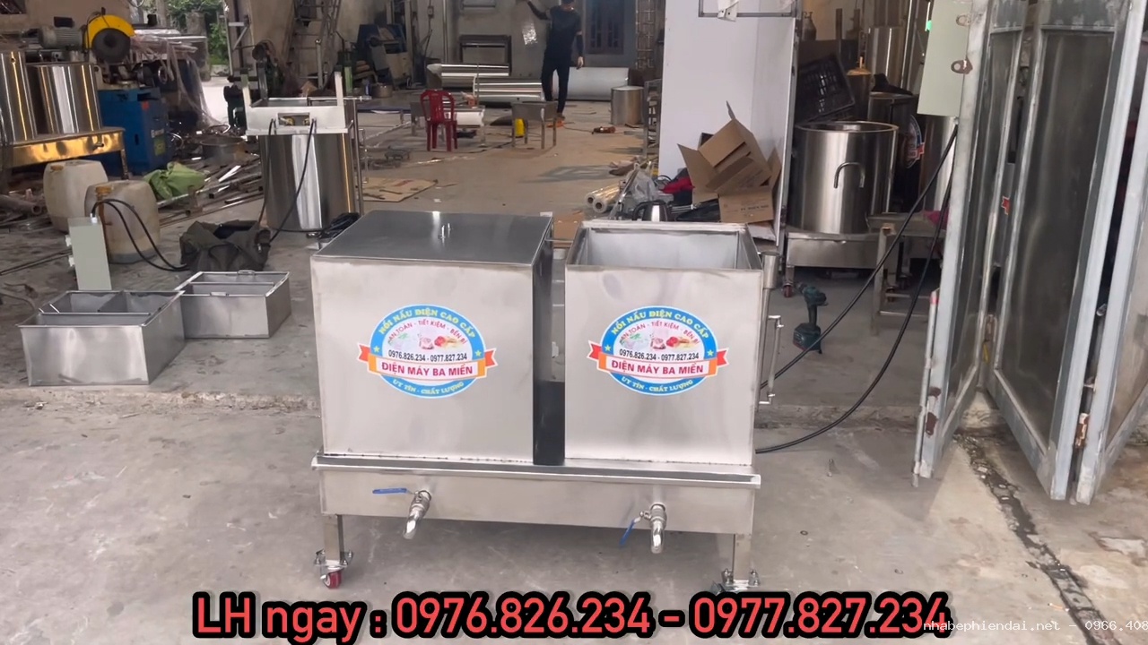 Nồi nấu đa năng công nghiệp inox 304 luộc gà, luộc vịt, luộc bánh chưng