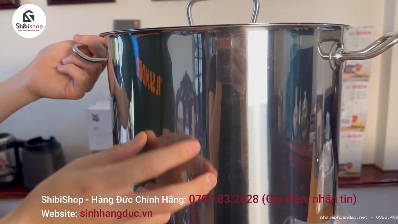 Nồi luộc gà Zwilling Đức dung tích 14 lít chính hãng
