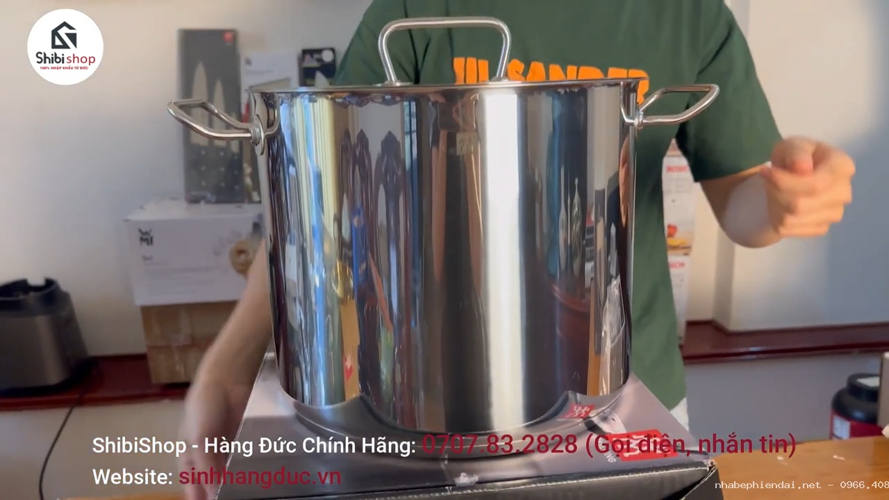 Nồi luộc gà Zwilling Đức dung tích 14 lít chính hãng