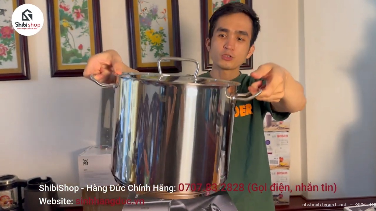Nồi luộc gà Zwilling Đức dung tích 14 lít chính hãng
