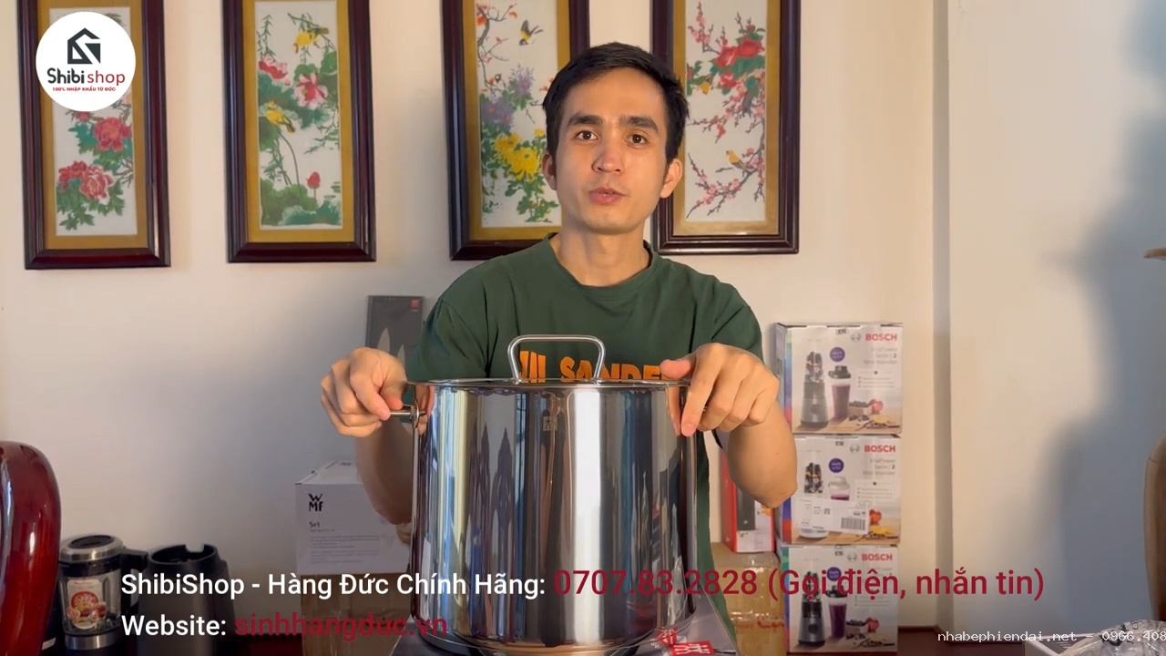 Nồi luộc gà Zwilling Đức dung tích 14 lít chính hãng
