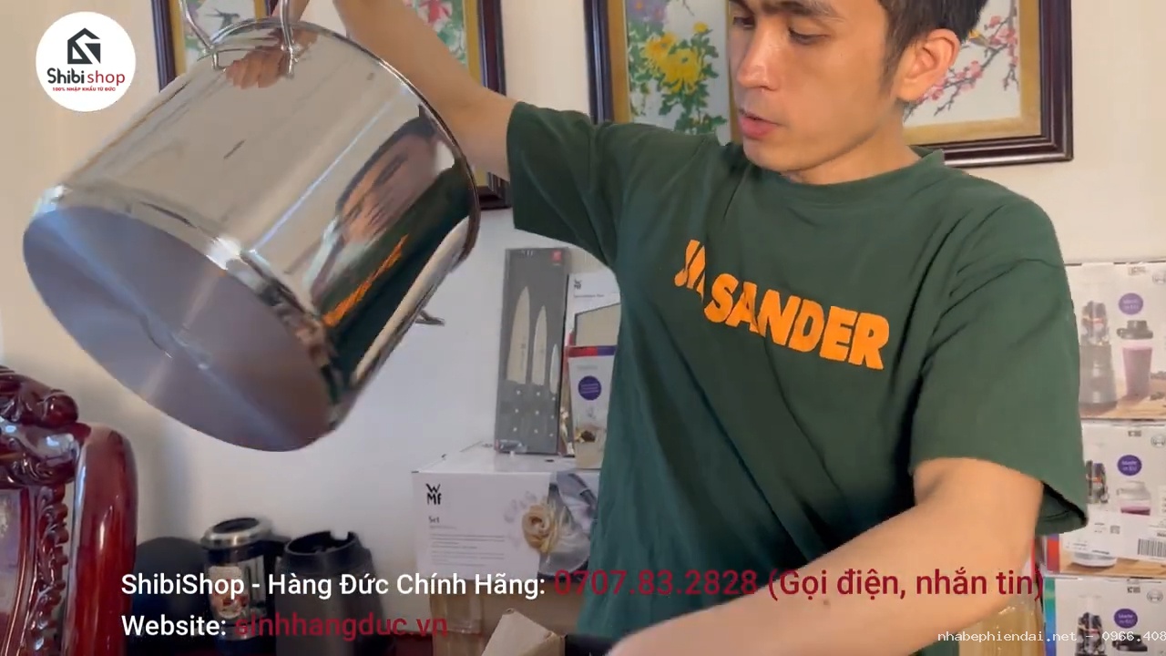 Nồi luộc gà Zwilling Đức dung tích 14 lít chính hãng