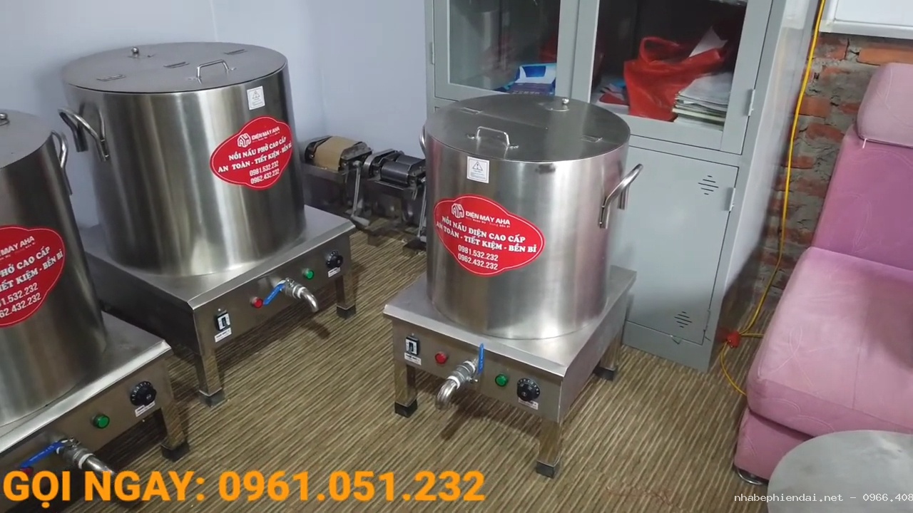 Nồi luộc giò công nghiệp inox 60 lít, 80 lít, 100 lít