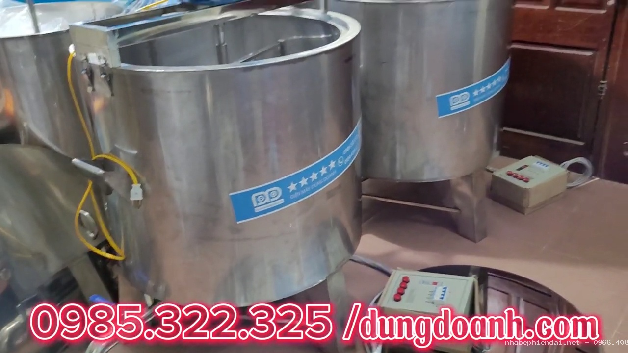 Bộ đôi nồi nấu cao và nồi Ninh nước dược liệu 300 lít