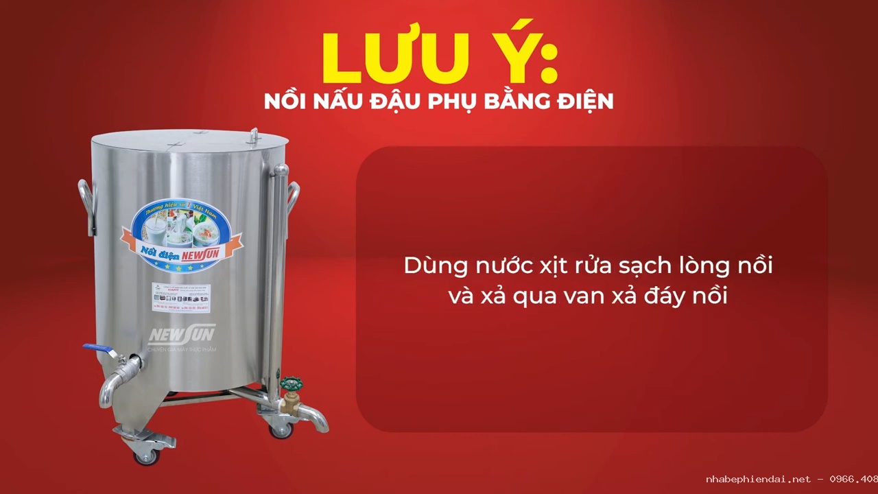 Nồi nấu đậu phụ bằng điện 50 lít