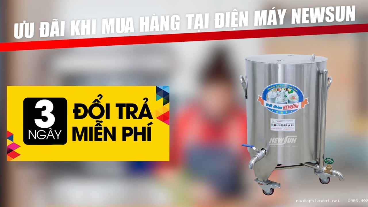 Nồi nấu đậu phụ bằng điện 50 lít