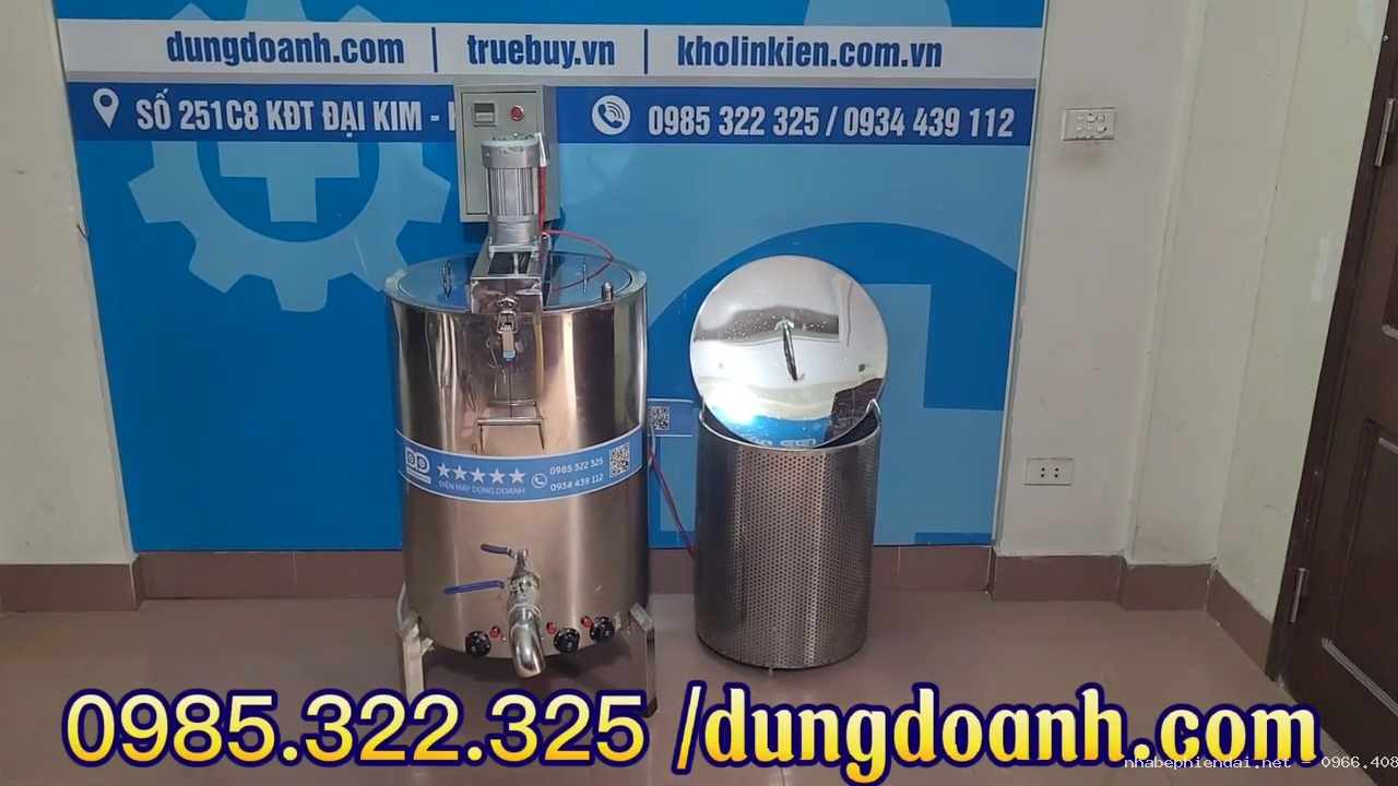 Bộ nồi nấu và cô cao dược liệu đa năng 100 lít có tủ điện hẹn giờ tự tắt