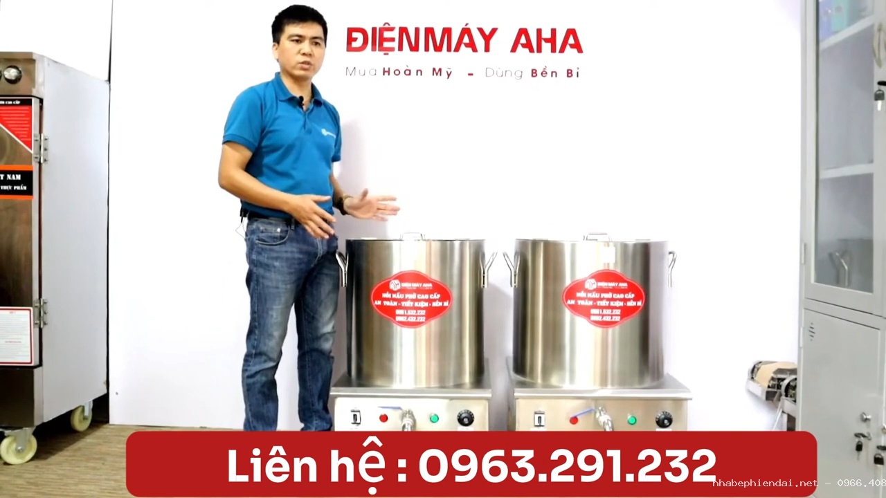 Nồi luộc giò inox 304 điện liền 80L và 100L