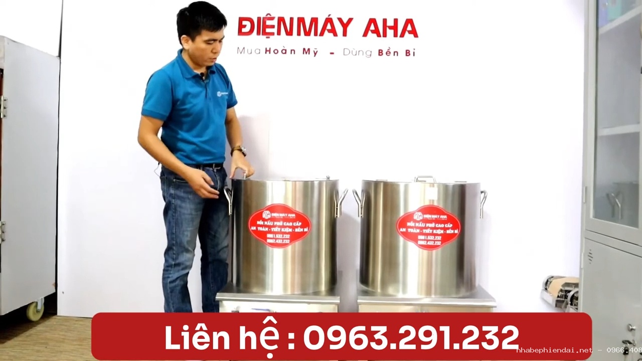 Nồi luộc giò inox 304 điện liền 80L và 100L