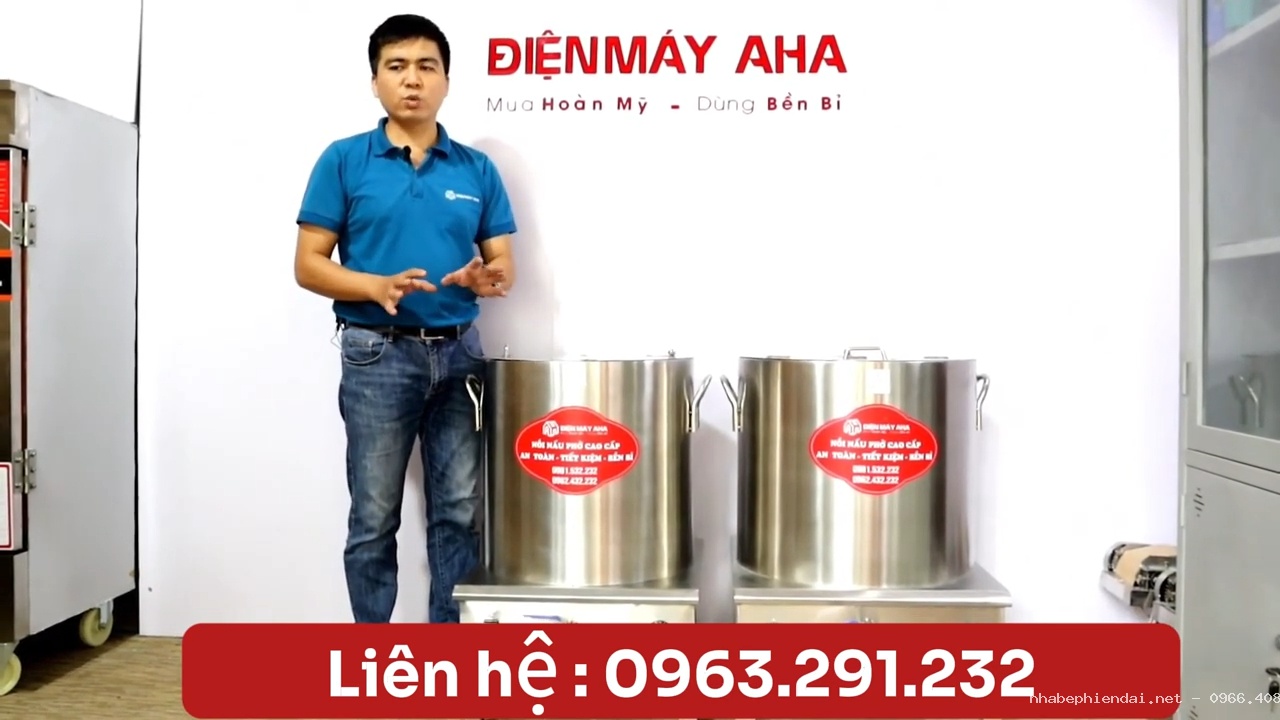 Nồi luộc giò inox 304 điện liền 80L và 100L