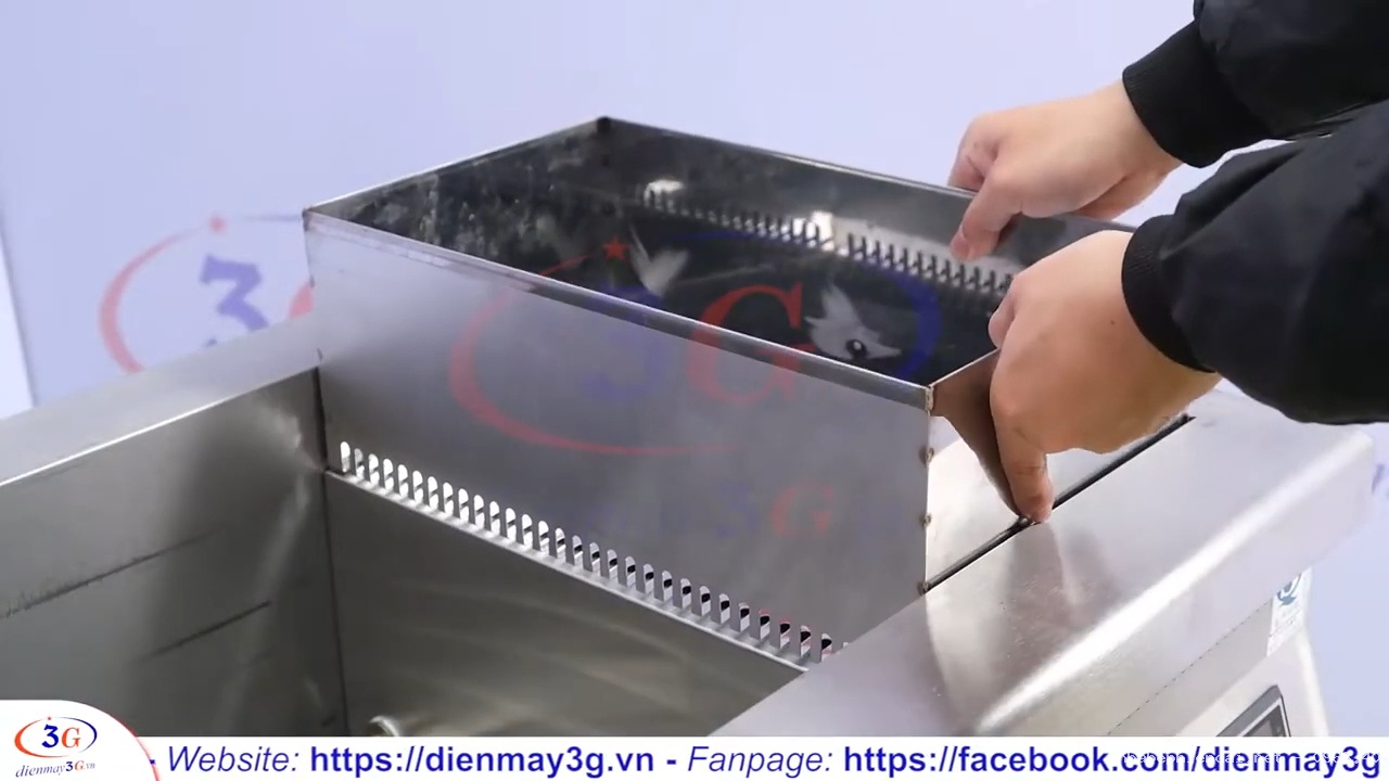 Bếp chiên tách dầu 35L và 50L dùng gas kết hợp điều khiển điện tử thông minh
