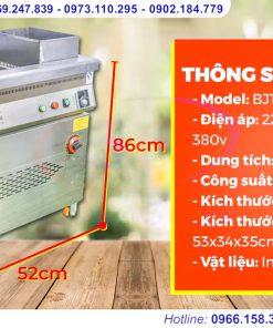 Bếp chiên tách dầu 35 lít - chi tiết máy 3
