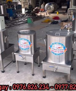 Nồi nấu hủ tiếu công nghiệp inox 304 bộ 30L, 60L và 80L theo yêu cầu khách hàng
