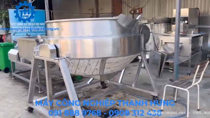 Chảo xào nhân công nghiệp inox 304 đường kính 1,4 m