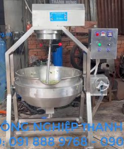 Chảo xào nhân đa năng 100 lít 5 lớp cánh khuấy lệch tâm - chi tiết máy 2