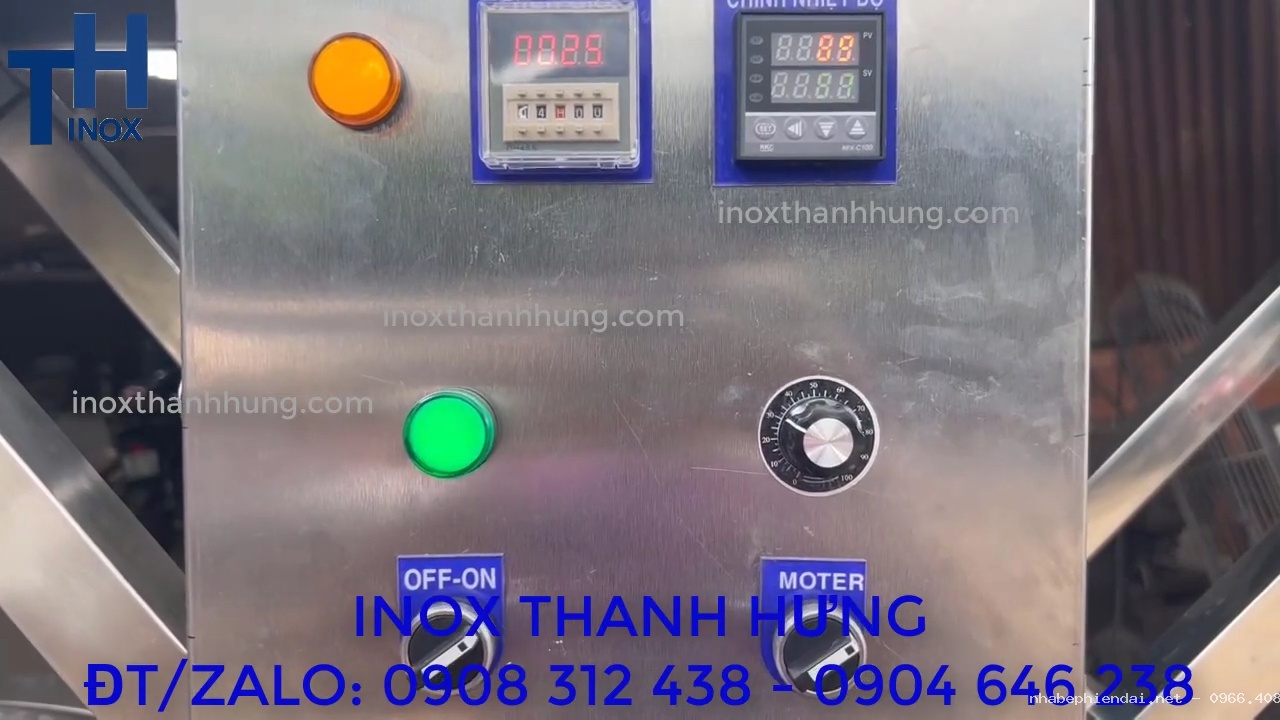 Chảo xào nhân dừa nạo 50L inox – Chảo sên nhân bánh trung thu, gia nhiệt cách thủy 5 lớp