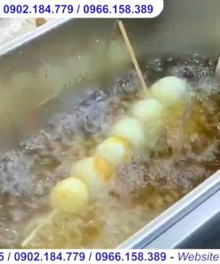 Combo bếp chiên tách dầu 50 lít và tủ trưng bày giữ nóng thực phẩm 2 tầng 3 khay - chi tiết máy 2