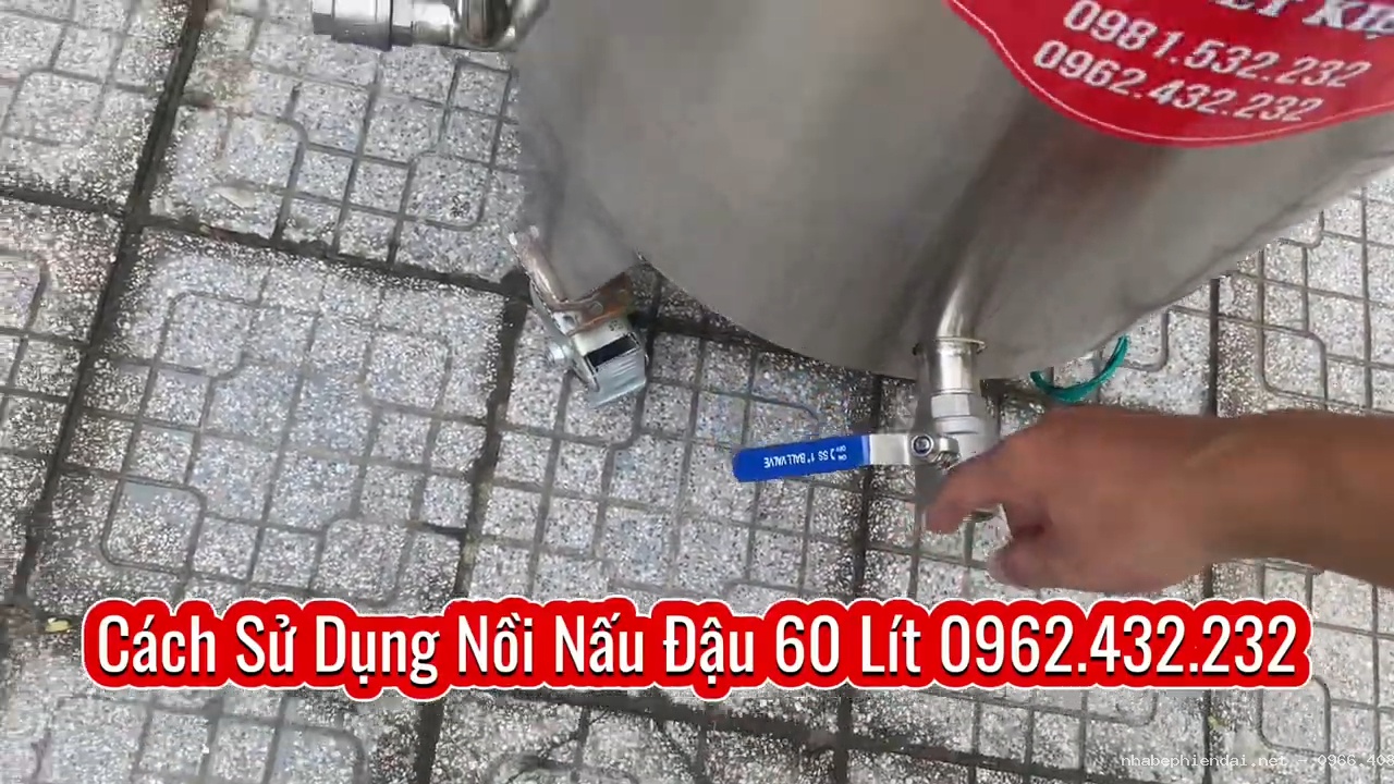 Hướng dẫn sử dụng nồi nấu đậu phụ đậu hũ 60 lít